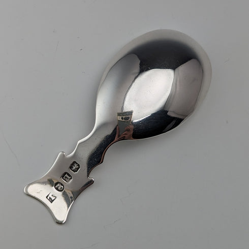 1806 British Georgian antique sterling silver tea caddy spoon